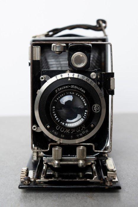 Unbranded 9x12cm folding camera + Carl Zeiss Jena Tessar, Audio, Tv en Foto, Fotocamera's Analoog