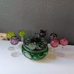 Tafelservies (8) - Lausitzer Kristal - GDR schaal en glas