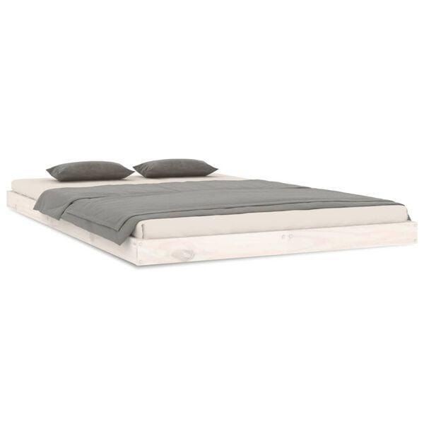Bedframe 120x200 Wit Grenen|Tweede Kansje | 40%, Huis en Inrichting, Slaapkamer | Bedden, 120 cm, 200 cm, Wit, Nieuw, Hout, Twijfelaar