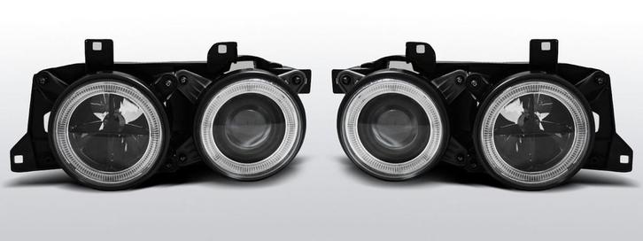 Koplampen Angel Eyes | BMW 5 Series E32/E34 1987-1995 | zwar, Auto-onderdelen, Verlichting, Nieuw, BMW, Verzenden