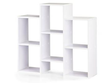 Moderne witte vakkenkast 85x22x76 cm - compacte boekenkast beschikbaar voor biedingen