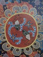 Schilderij 76cm in Aboriginal Dots Art Stijl (Zonder