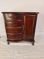 Kast - Koper, Mahonie - Houten sieradenkastje