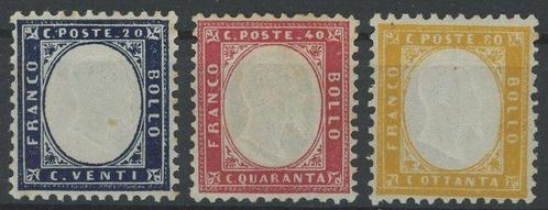 Koninkrijk Italië 1862 - Beeltenis van V.E.II, 20c indigo, Postzegels en Munten, Postzegels | Europa | Italië