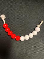 Rekenketting 10 grote kralen rood/wit klein, Boeken, Verzenden, Nieuw