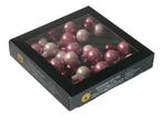 Kerstballen van glas wild blossom - 20/25/30mm 6 bundels, Nieuw