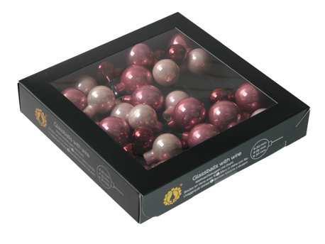 Kerstballen van glas wild blossom - 20/25/30mm 6 bundels, Hobby en Vrije tijd, Knutselen, Nieuw