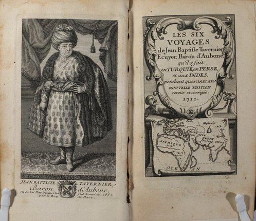 Jean-Baptiste Tavernier - Les six voyages de Jean-Baptiste, Antiquités & Art, Antiquités | Livres & Manuscrits