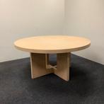 Design Ronde houten tafel, 160 cm Ø Licht kleur hout, Bureau