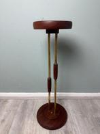 Standaard - Hout - Teak houten plantentafel zuil asbak