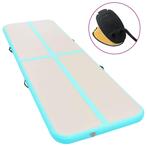 vidaXL Gymnastiekmat met pomp opblaasbaar 300x100x10 cm PVC, Verzenden, Nieuw