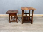 Plantentafel - Hout - 2 art deco plantentafels, Antiek en Kunst