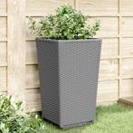 vidaXL Plantenbakken 4 st 32,5x32,5x57 cm polypropeen, Verzenden, Nieuw