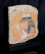 Replica van een oude Egyptenaar Hout Egyptische Estela op, Antiek en Kunst