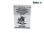 Livret dinstructions Suzuki GSX 600 F 1998-2005 (GSX600F, Motoren, Verzenden, Nieuw
