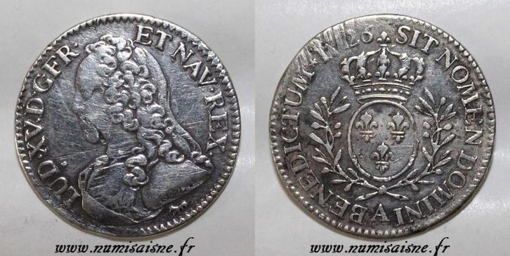 1/5 écu France Frankreich Gad 298 Ludwig Xv 1/5 Ecu Mit O.., Postzegels en Munten, Munten | Europa | Niet-Euromunten, België, Verzenden