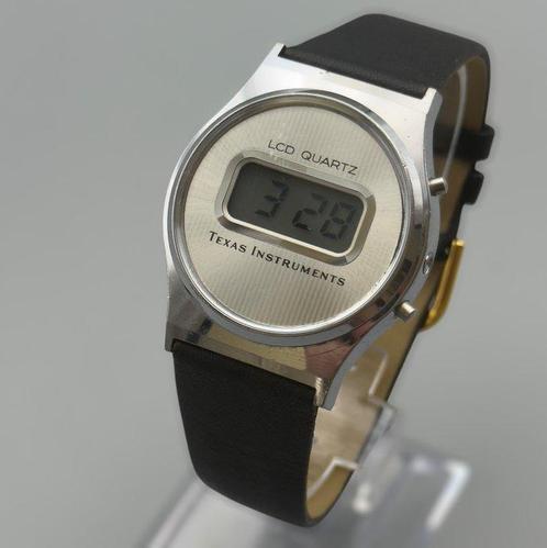 Texas Instruments - LCD Quartz Digitaluhr, Space Age Design,, Handtassen en Accessoires, Horloges | Heren