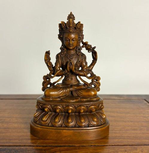 Tara Standbeeld - Buxushout - Tibet - 21e eeuw, Antiek en Kunst, Antiek | Overige Antiek
