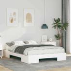 vidaXL Bedframe Wit 140 x 190 cm, Huis en Inrichting, Slaapkamer | Bedden, Verzenden, Nieuw