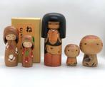 Hout - Vintage Handcrafted Kokeshi Dolls -Masashi Takeda,