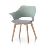 TM Stoel Luna groen: Scandinavisch design met moderne twist, Verzenden, Nieuw