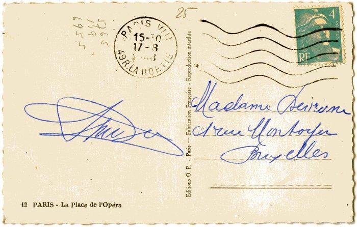 Frankrijk - Oude autos in PARIIJS - Ansichtkaart (100) -, Verzamelen, Postkaarten | Buitenland