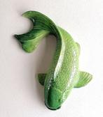 Vanessa Bonino - sculptuur, Koi carp - 37 cm - Majolica -