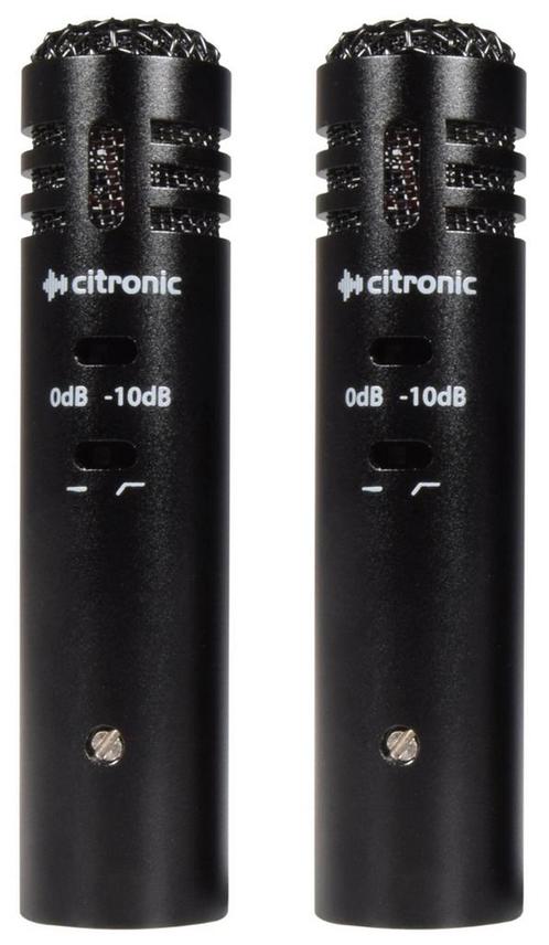 Citronic ECM20 Condensator Microfoon Stereo Paar, Musique & Instruments, Microphones