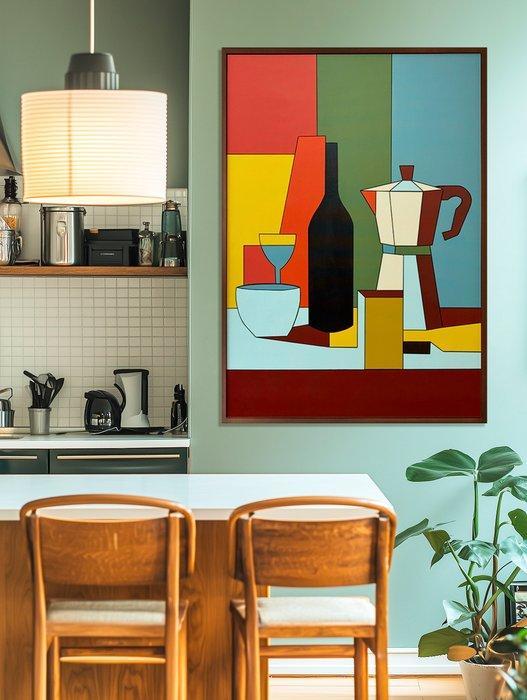 Alejandro Gonzalez - Bodegones Geométricos 51 - XL - (NO, Antiek en Kunst, Kunst | Schilderijen | Modern