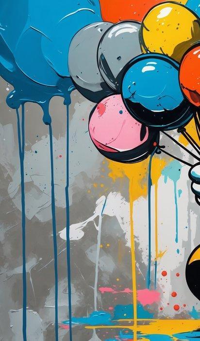 LuisonArt - Topolino Arcobaleno - XXL, Antiek en Kunst, Kunst | Schilderijen | Modern