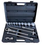 WEBER TOOLS 3/4 Doppenset | 12 kant | 22 t/m 50 mm | 15 del, Doe-het-zelf en Bouw, Gereedschap | Handgereedschap, Ophalen of Verzenden