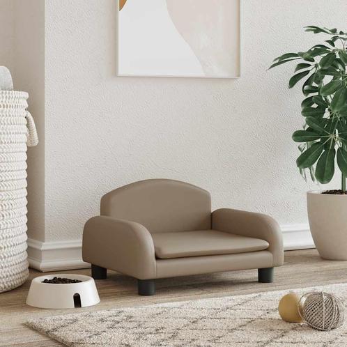 vidaXL Hondenmand 50x40x30 cm kunstleer cappuccinokleurig, Dieren en Toebehoren, Honden-accessoires, Nieuw, Verzenden
