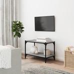 vidaXL Tv-meubel 60x33x41 cm bewerkt hout en staal grijs, Huis en Inrichting, Kasten |Televisiemeubels, Verzenden, Nieuw