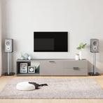 vidaXL Luidsprekerstandaards 2 st 2 pijlers gehard glas, Audio, Tv en Foto, Verzenden, Nieuw