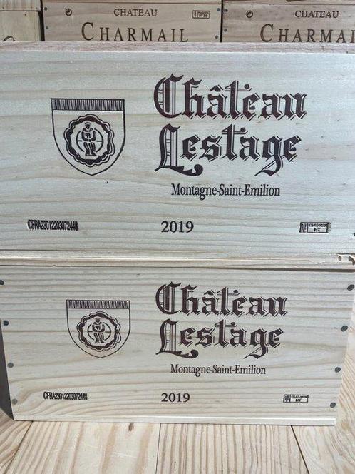 2019 Château Lestage - Saint-Émilion - 12 Flessen (0.75, Verzamelen, Wijnen