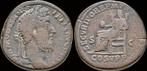 177-192ad Roman Commodus Ae sestertius Securitas seated l..., Verzenden
