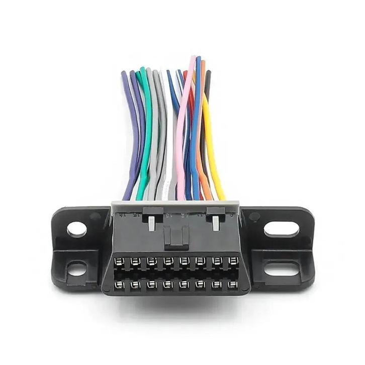 Universele 16-pins OBD2 Poort (Vrouwtje) met 16 Open Eindkab, Auto diversen, Autogereedschap, Verzenden