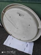 Spiegel - Hout - ronde met licht, Antiek en Kunst