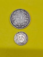 Zwitserland. Lot of 7 coins, incl. silver 2 Francs 1878,, Postzegels en Munten