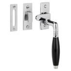 Raamsluiting Klassiek glanzend nikkel rechts, Ophalen of Verzenden, Nieuw, Koper of Messing, Schuif of Grendel