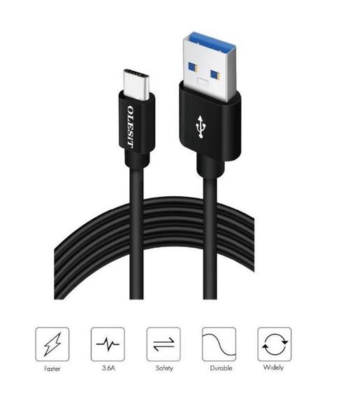 Olesit USB-C / Type C 1 Meter Fast Charge 3.6A – Snelle, Informatique & Logiciels, Pc & Câble réseau, Envoi