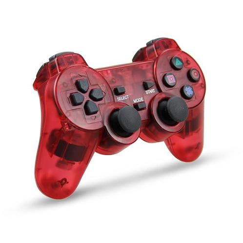PS3 Controller Wireless Transparent Red (Third Party) (Ni..., Games en Spelcomputers, Spelcomputers | Sony PlayStation 3, Zo goed als nieuw