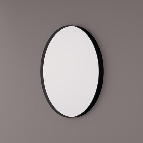 Spiegel Hipp Design SPV 8200 Rond Met Frame Mat Zwart (Alle, Doe-het-zelf en Bouw, Sanitair, Bad, Nieuw, Ophalen of Verzenden