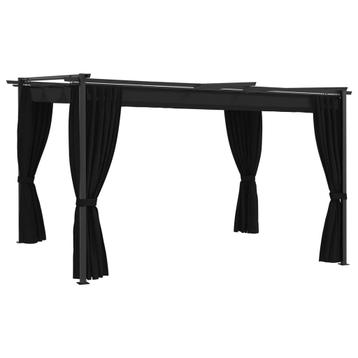 vidaXL Prieel 4x3 m antraciet, Verzenden