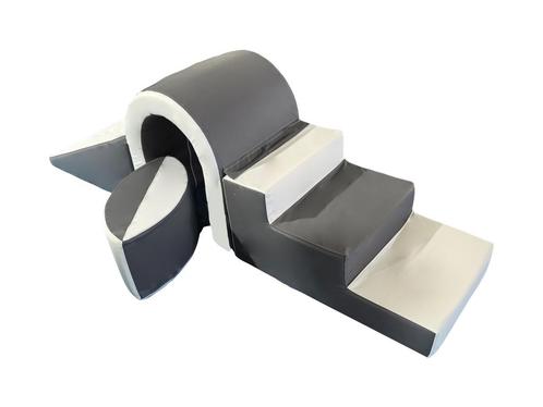 Foam blokken - soft play - brug set met glijbaan - wit grijs, Kinderen en Baby's, Speelgoed | Educatief en Creatief, Nieuw, Ophalen of Verzenden