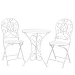 Ensemble table chaises Bistro blanc vintage neuf