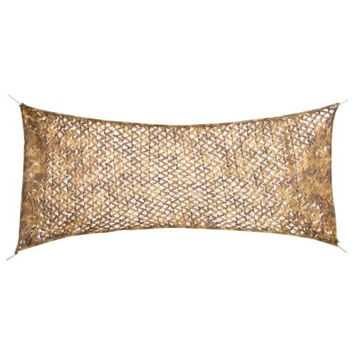 vidaXL Camouflagenet met opbergzak 312x140 cm zandkleurig, Sport en Fitness, Schietsport-accessoires, Nieuw, Verzenden