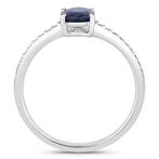 Zonder Minimumprijs - Ring - 14 karaat Witgoud - 1.14ct. tw.