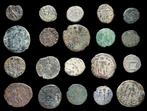 Romeinse Rijk Lote 20 monedas Æ acuñadas entre los siglos, Postzegels en Munten