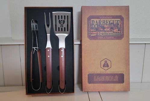 Laguiole - Tafelmessenset - Hout, Staal - Service Grillade, Antiek en Kunst, Antiek | Keukengerei
